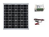 ECO-WORTHY 50W 単結晶ソーラーパネル
