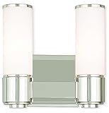 WestonポリッシュニッケルAda壁取り付け用燭台/ Bath Vanity