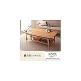天然木オーク材 北欧棚こたつテーブル長方形（105×75）オークナチュラル