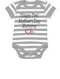 TeeStars – Happy最初母の日プレゼント新しいMommy Momsキュートベビーボディスーツ