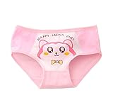 ラブリー漫画の下着女の子のためのコットンブリーフパンティー、4個セット、NO.007