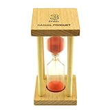 3分古典的なレトロな砂時計、キッチンタイマー砂時計クロック贈り物はブナの木の色、自然の味を楽しむ調理目玉焼き