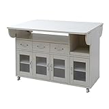 JKプラン Lyckaland　対面キッチンカウンター 120cm幅　ホワイト　FLL-0007-WH