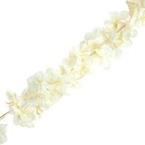 Homefordホワイトシルク紫陽花ガーランド、80-inch