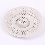 2 WaysシリコンヘアキャッチャーストッパーシャワーDrainフィルタRubbish Strainer DIY浴室アクセサリー グレー Miao-ShuiCaoDiLouGai-Hui