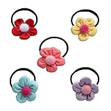 BIANHUAN ヘアゴム こども かわいい お花 10本 5色 ベビー ヘアアクセサリー カラフル 子供髪留め 髪飾り カラフル 子供髪飾り お祝いギフト お洒落 誕生日のプレゼント 王冠 こどもの