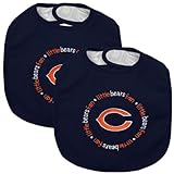 Chicago Bears 2 - Pack Baby Bibs – Dark Navyブルー
