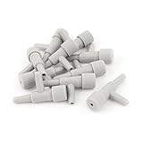 uxcell エアーバルブ　水族館用　水槽空気弁　エアー分岐管　T字形　グレー　プラスチック　10個入