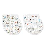 [正規輸入品](エイデンアンドアネイ)aden+anais モスリン バーピービブ 2枚入り (E)