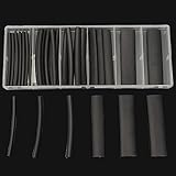 Beho-30個5サイズハロゲンフリー4：1熱収縮 チューブワイヤーケーブルφ4mm-φ16mmブラック