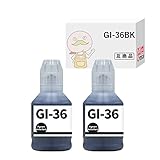 【エコッテ】 Canon (キヤノン/キャノン)用 GI-36BK 互換インクボトル 顔料 ブラック 2個 ギガタンクシリーズ GX7030 GX4030 GX7130 GX6030 GX6530 GX5130 GX5030 GX5530