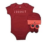 NIKE ナイキ JORDAN マイケル・ジョーダン 3PIECE INFANT SET ロンパース キャップ シューズ 3点セット IBSPJ0053 レッド 6-12ヵ月 日本国内から発送