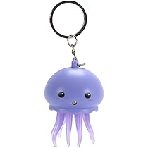 Amazon.co.jp: XAGMODSHN 暗闇で光るクラゲキーホルダー