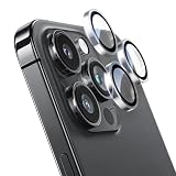 NIMASO カメラカバー iPhone15Pro/iPhone15ProMax用 レンズカバー カメラ 保護 キズ防止 耐衝撃 貼りやすい 黒縁取り 露出オーバー防止 9H強化ガラス カメラフィルム アイフォン15プロ/アイフォン15プロマックス 対応 NCM23H765