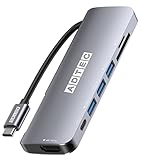 アドテック 7-in-1 USB-C HUB ドッキングステーション ケーブル収納 ポーチ付属 パススルー対応 5Gbps 4K/60Hz USB-A 3ポート 高速カードリーダーSB-C ハブ ケーブル収納 ポーチ付属 microSD/SD iPhone 17 16 15 Surface PD急速充電 高速充電 AHUB-VCA3P-4K30