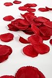 Myoffice バラ　造花　薔薇の造花　結婚式 誕生日　お祝い 飾り300枚 (赤)