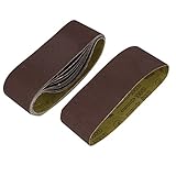 uxcell サンドペーパー サンディングベルト 研磨帯 100グリット 研磨剤素材 10個