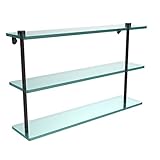 Allied Brass NS-5/22-ORB Triple Glass Shelf, Oil Rubbed Bronze by Allied Brass