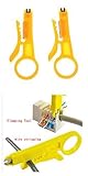 Universal Small and Exquisite (2IN1) Punch Down Cutter Stripper Tool a12022700ux0127 for RJ45 Cat5 N