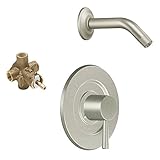 Moen KSLE-P-T2702NHBN Level Showerhead, Brushed Nickel [並行輸入品]