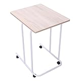 UNE BONNE(ウネボネ)サイドテーブル テーブル センターテーブル ローテーブル ワイド・スリム キャスター付 低圧メラミン加工 高さ59 お客様組立　オーク