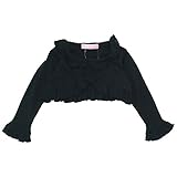【オールシーズン】 formal wear(フォーマルウエア)女児ドビージャガードボレロ 110cm /ブラック NO.BF-29500
