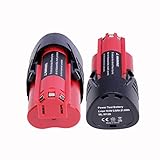 Vanon 2.0 AH 10.8 V Li - Ion充電式交換用バッテリーMilwaukee m12、48 – 11 – 2401、48 – 59 – 1812、48 – 11 – 2411 48