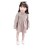 幼児の子供の赤ちゃん幸運な太陽の女の子の花姫ドレスの服 (80, ピンク)