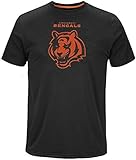 Cincinnati Bengalsマジェスティックスキルでモーションメンズブラックシャツビッグ＆トールサイズ XXX-Large