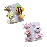 【爱莉セレクトショップ】ヘアピン キッズ ベビー ヘアクリップ ヘア アクセサリー 10個セット 動物 かわいい 赤ちゃん 子供 髪留め 誕生日 プレゼント ギフト 三五七 お宮祭り 出産祝い 誕生日