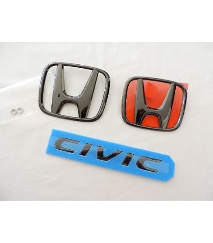 Amazon | HONDA【ﾎﾝﾀﾞ】CIVIC【ｼﾋﾞｯｸ】 ブラックエンブレム（Hマーク2
