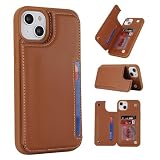 iPhone 14 Plus ケース 背面 アップル iphone 14 plus 保護カバー アイフォン 14 プラス スマホケース iphone 14 plus 携帯カバー iphone 14 plus case zouzt 革レザー 軽量 財布型 カード収納 マグネットボタン スタンド機能 滑り止め 放熱性 耐衝撃 おしゃれ 便利さ 8色 ライトブラウン