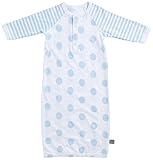 リトルジラフ ベビー肌着 ドットコレクション ベビードレス 0-6m (ブルー)lg1022-01 【正規代理店輸入】