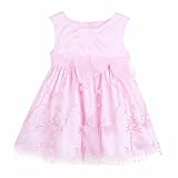 （イーエフイー）EFE　ベビードレス　ワンピース　フォーマル　子供ドレス　キッズドレス　結婚式　百日祝い　9 Monthsー24 Months ピンク 12M