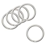 協進エル 附属金具 キーホルダー 平リング 内径25mm 5コ入 ニッケル 1173820-01 73820-01