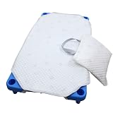 FUJIKI 保育園 コットカバー キルティング 60 x 100 130 150 レッスンバッグ付き お星さま 電車 スィーツ 日本製 綿 (エトワール オフホワイト, S：60 x 100)