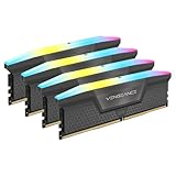CORSAIR VENGEANCE RGB DDR5 RAM 64GB (4x16GB) 5600MHz CL36 AMD EXPO iCUE 互換コンピューターメモリ - グレー (CMH64GX5M4B5600Z36)