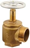 Dixon AV250-I Powhatan Cast Brass Global Angle Hose Valve, 2-1/2 NPT Female x 2-1/2 NST Male, 300 ps
