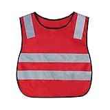 伸縮性ウエストバンド プリスクール制服でベスト/安全ベストを実行GOGOキッド反射 - レッド - CHILD