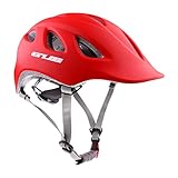 Fenteer 男女兼用　ヘルメット　調整　自転車用　サイクリング　ヘルメット　大人用　超軽量　安全　　全4色 - 赤