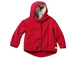 Disana Children's Coat in Organic Boiled Merino Wool Red 110/116 4-6y by Disana