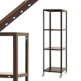 スマートラック NSTRK-527 幅45×奥行45×高さ154.5cm 4段 ブラウン 80㎏/全