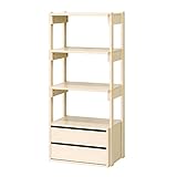 クロシオ スタイリッシュオープンW60 白木目 幅60cm奥行38cm高さ134cm ホワイト