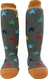 ベビーストーリー ベビーハイソックスカラフル星 グレー 12-15ｃｍ 2077 脱げにくい仕様