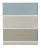 大川家具 nakakei チェスト ダイス 60cm幅3段 ブルー 220250