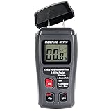 GZCRDZ デジタル水分計，２ピンタイプ木材水分測定 木材の含水率検出器 高精度 木材 建築材料の湿度測定に（電池を除く） (グレー)