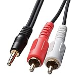 サンワサプライ オーディオケーブル(1m) KM-A1-10K3 ブラック