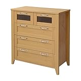 たんす 収納家具 チェスト 収納チェスト 80cm幅 カラー：ナチュラル