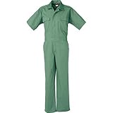 クロダルマ 半袖つなぎ服 グリーン 4910 LL