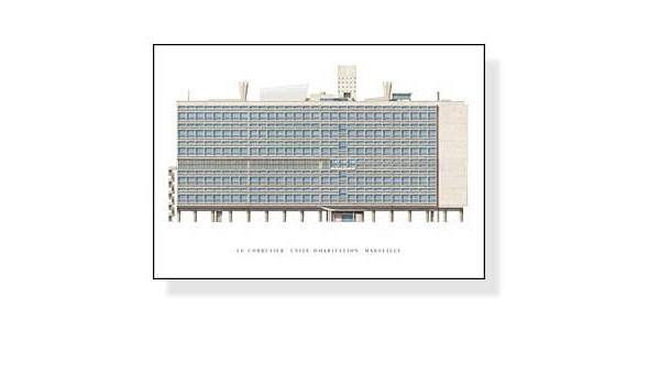 Amazon Co Jp ポスター ル コルビジェ ユニテ ダビタシオン マルセイユ ホーム キッチン